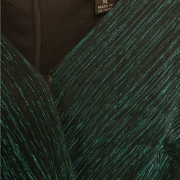 Rachel Zoe green metallic cocktail dress - Picture 4 of 4